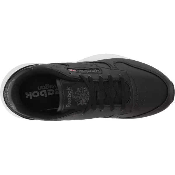 imageReebok Womens Classic Leather Sneaker from the Vegan Collection in Black and Pure Grey