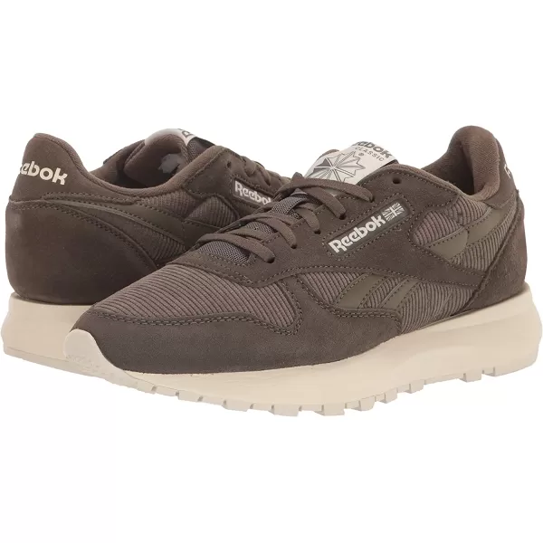 imageReebok Womens Classic Leather Sneaker in Army Green and White