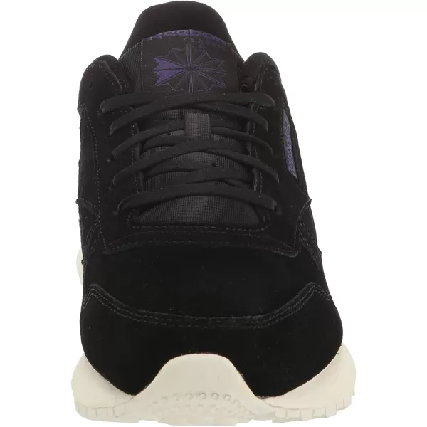 imageReebok Womens Classic Leather Sneaker in Black and Chalk