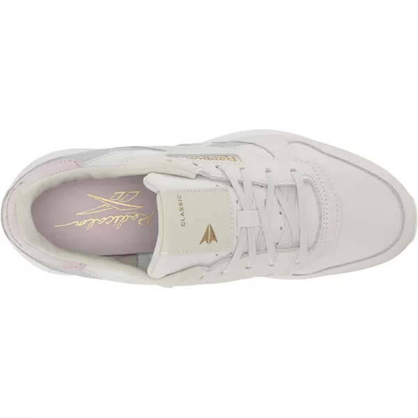 imageReebok Womens Classic Leather Sneaker in Cold Grey Pure Grey and Quartz Glow