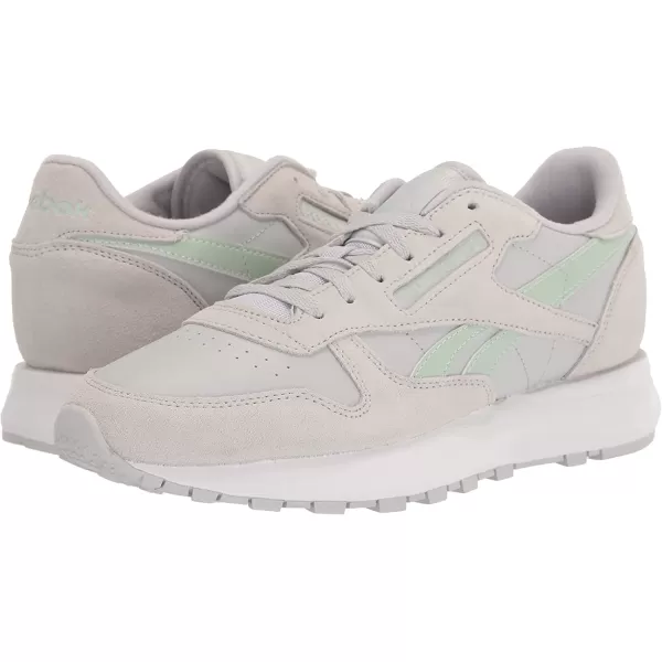 imageReebok Womens Classic Leather Sneaker in Pure Grey and Light Sage
