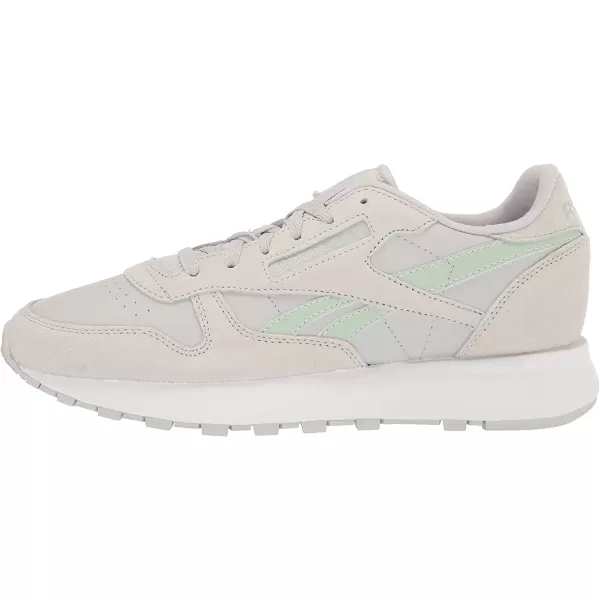 imageReebok Womens Classic Leather Sneaker in Pure Grey and Light Sage