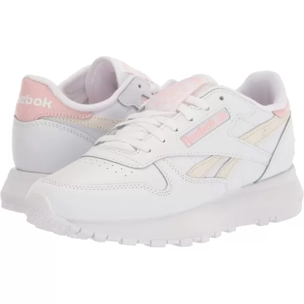 imageReebok Womens Classic Leather Sneaker in White and Porcelain Pink