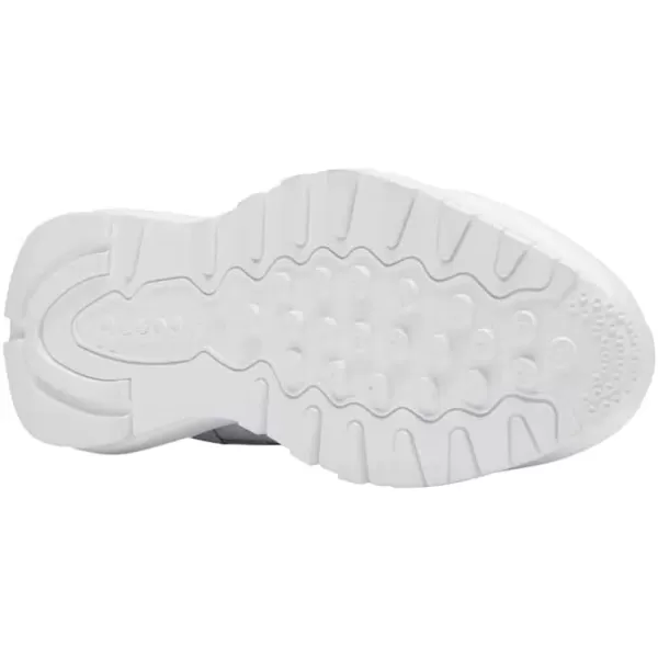 imageReebok Womens Classic Leather Sneaker in White and Semi Orange Flare