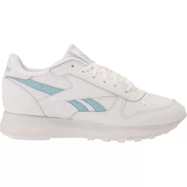 imageReebok Womens Classic Leather Sp Sneaker in White and Blue Pearl