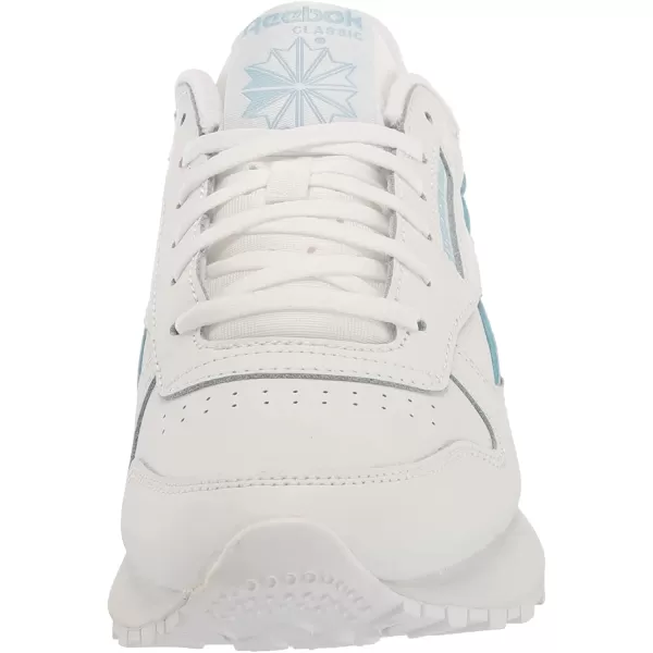 imageReebok Womens Classic Leather Sp Sneaker in White and Blue Pearl