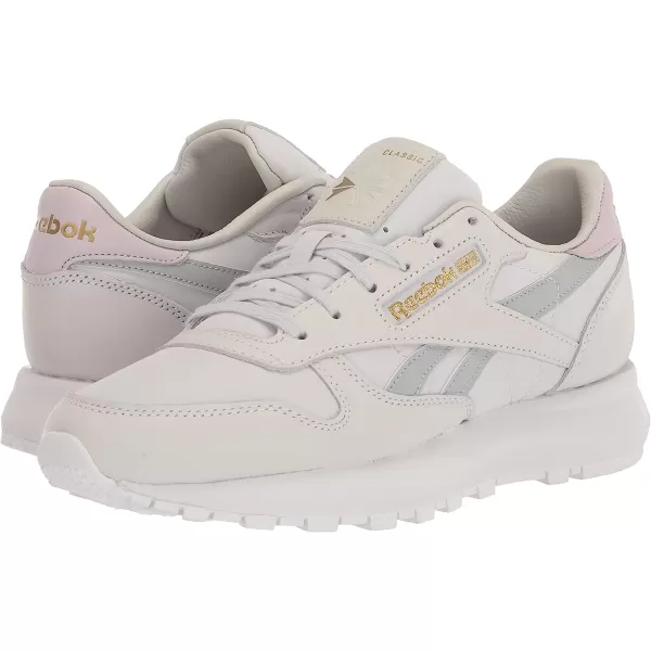 imageReebok Womens Classic Leather Sp SneakerCold GreyPure GreyQuartz Glow