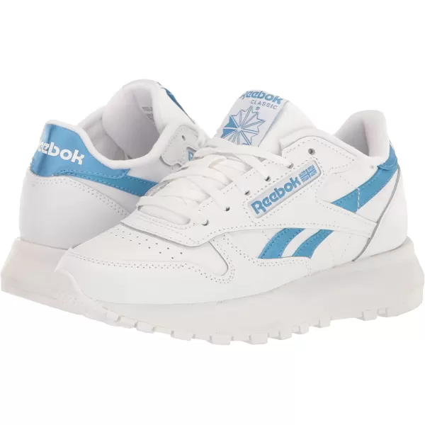 imageReebok Womens Classic Leather Sp SneakerWhiteEssential Blue