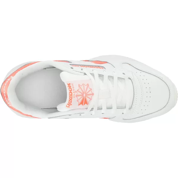 imageReebok Womens Classic Leather Sp SneakerWhiteSemi Orange Flare