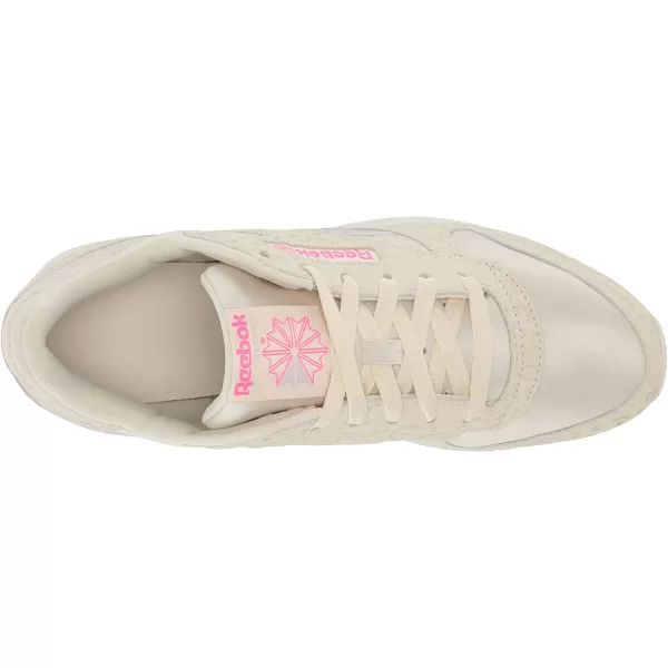 imageReebok Womens Classic Leathers SneakerAlabasterChalkQuartz Glow