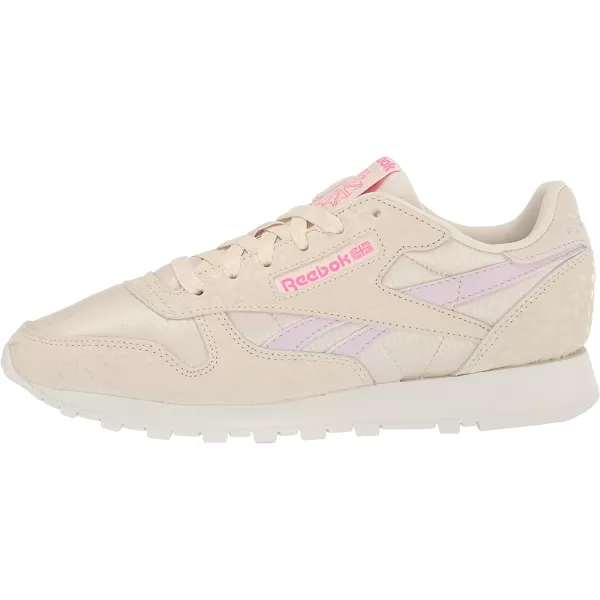 imageReebok Womens Classic Leathers SneakerAlabasterChalkQuartz Glow