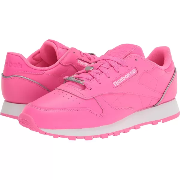 imageReebok Womens Classic Leathers SneakerAtomic PinkWhitePewter