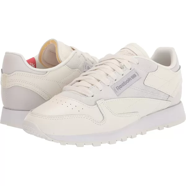 imageReebok Womens Classic Leathers SneakerChalkCold GreyWhite