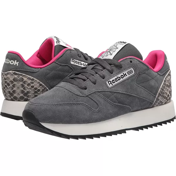 imageReebok Womens Classic Leathers SneakerCold GreyChalkPursuit Pink