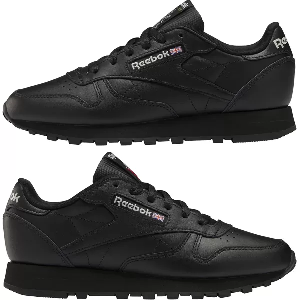 imageReebok Womens Classic Leathers SneakerCore BlackCore BlackPure Grey 5