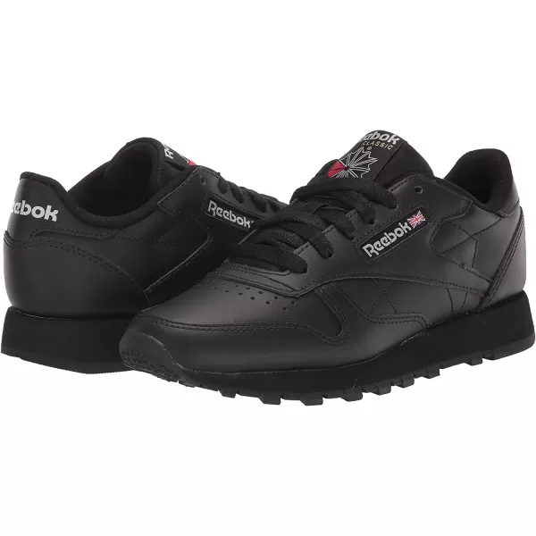 imageReebok Womens Classic Leathers SneakerCore BlackCore BlackPure Grey 5