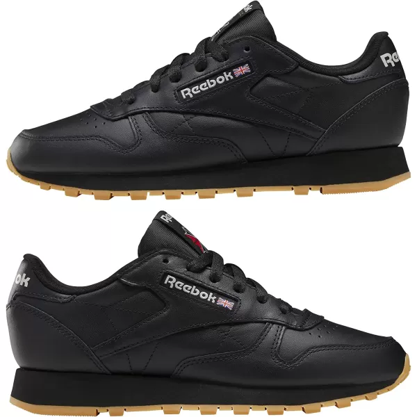 imageReebok Womens Classic Leathers SneakerCore BlackPure Grey 5Reebok Rubber Gum03