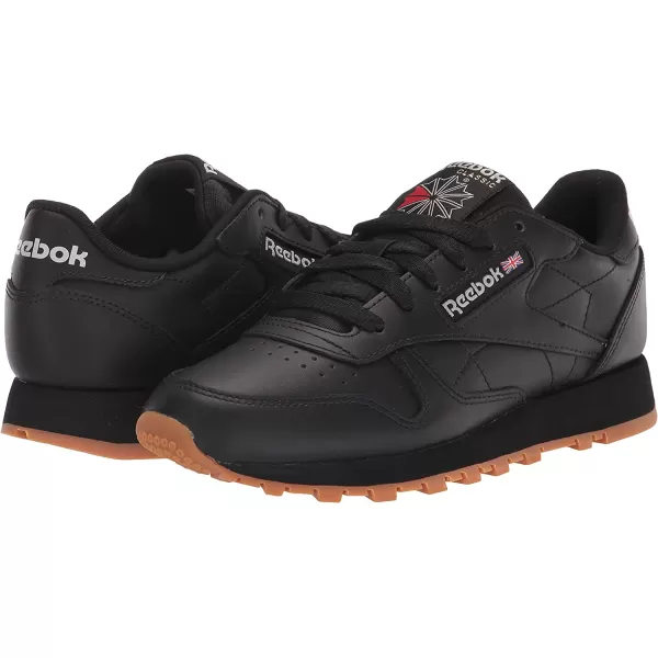 imageReebok Womens Classic Leathers SneakerCore BlackPure Grey 5Reebok Rubber Gum03