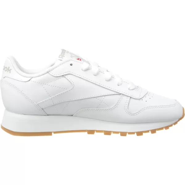 imageReebok Womens Classic Leathers SneakerFtwr White Pure Grey 3 Reebok Rubber Gum 03