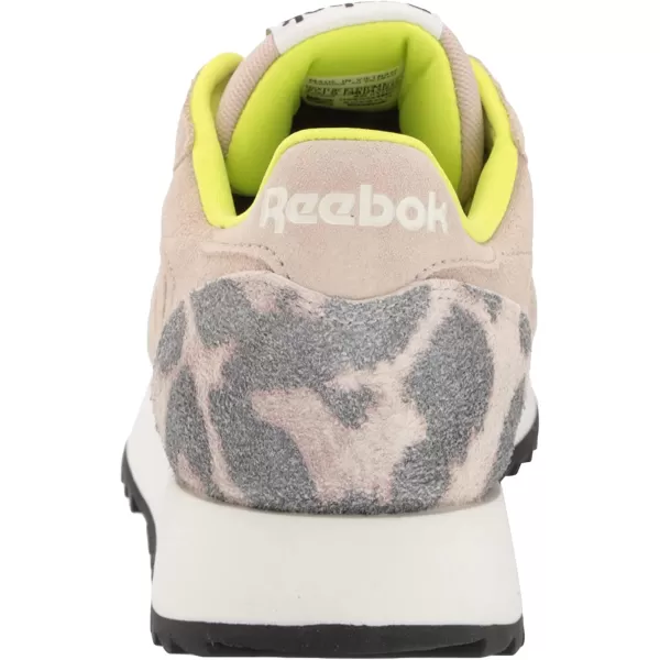 imageReebok Womens Classic Leathers SneakerModern BeigeChalkAcid Yellow