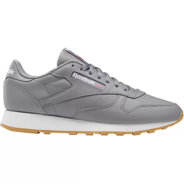 imageReebok Womens Classic Leathers SneakerPure Grey 5 Ftwr White Reebok Rubber Gum 03