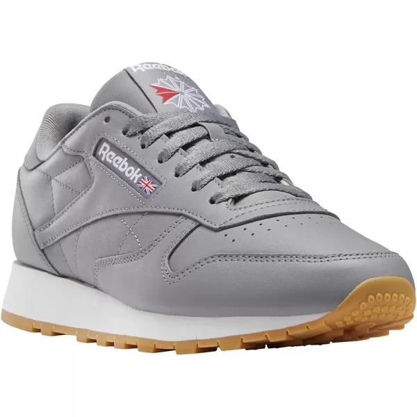 imageReebok Womens Classic Leathers SneakerPure Grey 5 Ftwr White Reebok Rubber Gum 03