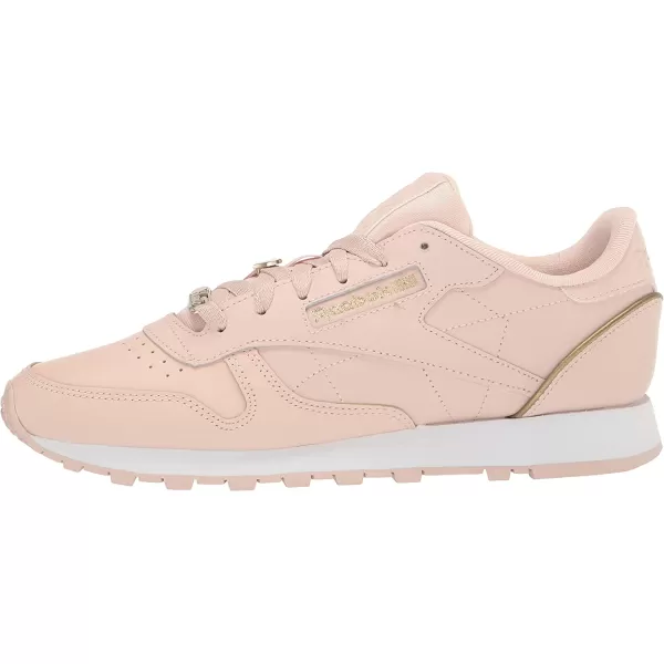 imageReebok Womens Classic Leathers SneakerSoft EcruWhiteGold Metallic