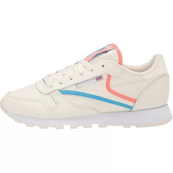 imageReebok Womens Classic Leathers SneakerWhiteCarbonVector Red