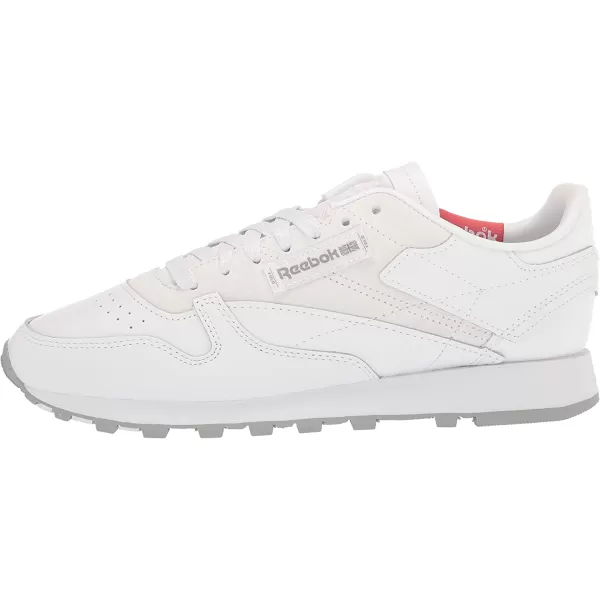 imageReebok Womens Classic Leathers SneakerWhitePure GreyRhodonite