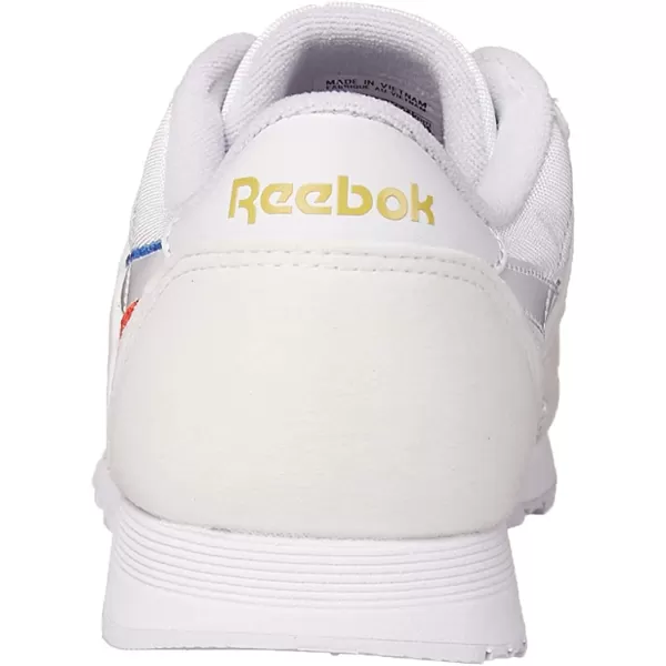 imageReebok Womens Classic Nylon Casual Shoes  WhiteRadiant RedBlue Blast