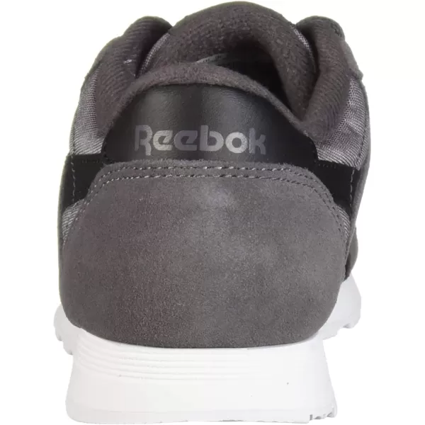 imageReebok Womens Classic Nylon Casual Shoes in Ash Grey Black and White