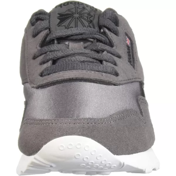 imageReebok Womens Classic Nylon Casual Shoes in Ash Grey Black and White