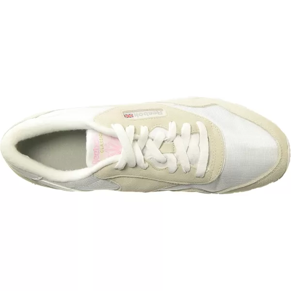 imageReebok Womens Classic Nylon Casual Shoes in Classic White and Light Grey