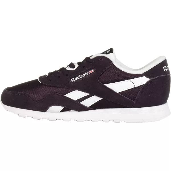 imageReebok Womens Classic Nylon Casual Shoes in Eggplant and White