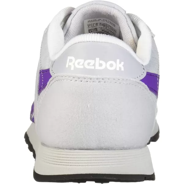 imageReebok Womens Classic Nylon Casual Shoes in Grey Purple Black and White