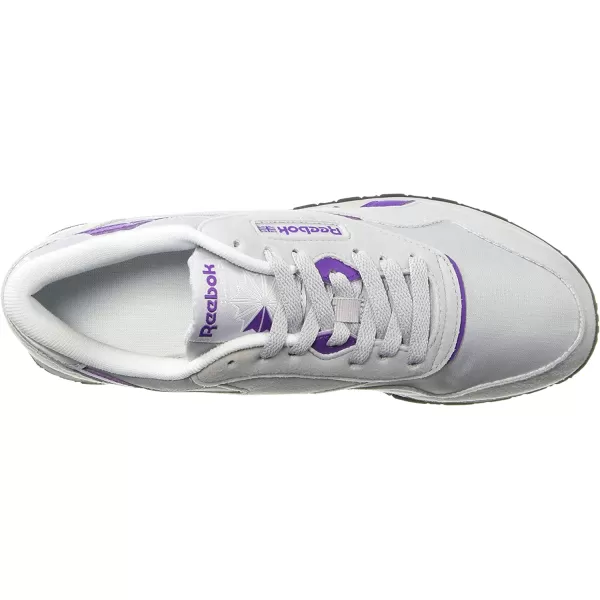 imageReebok Womens Classic Nylon Casual Shoes in Grey Purple Black and White