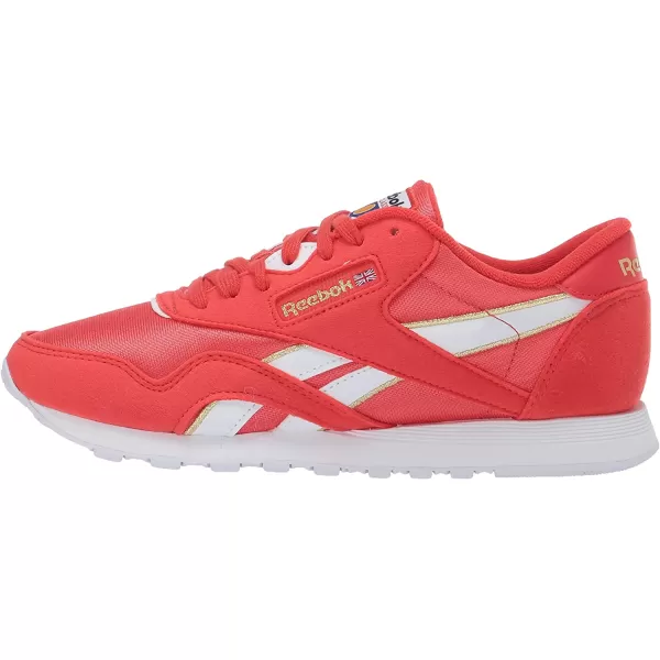 imageReebok Womens Classic Nylon Casual Shoes in Radiant Red White and Radiant Red