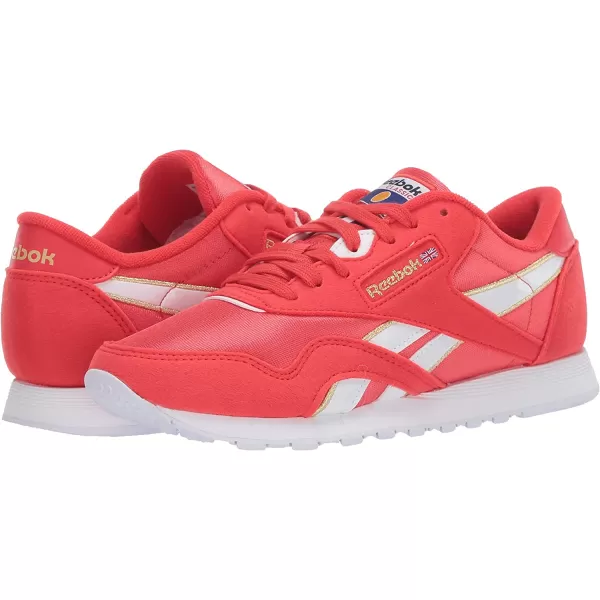 imageReebok Womens Classic Nylon Casual Shoes in Radiant Red White and Radiant Red