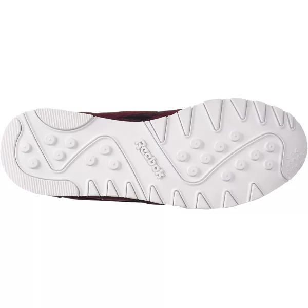 imageReebok Womens Classic Nylon Casual Shoes in Rustic Wine Black and White