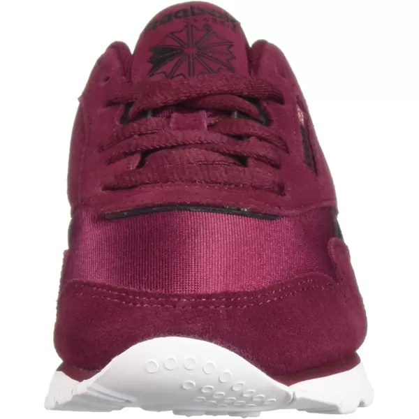 imageReebok Womens Classic Nylon Casual Shoes in Rustic Wine Black and White