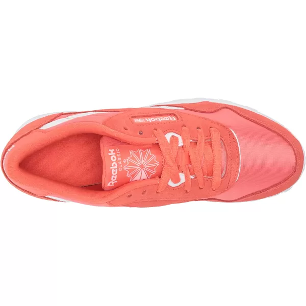 imageReebok Womens Classic Nylon Casual Shoes in Semi Orange Flare and White