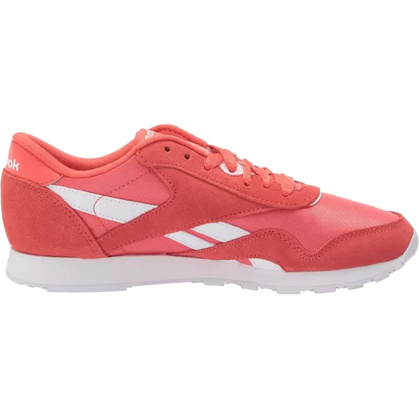 imageReebok Womens Classic Nylon Casual Shoes in Semi Orange Flare and White
