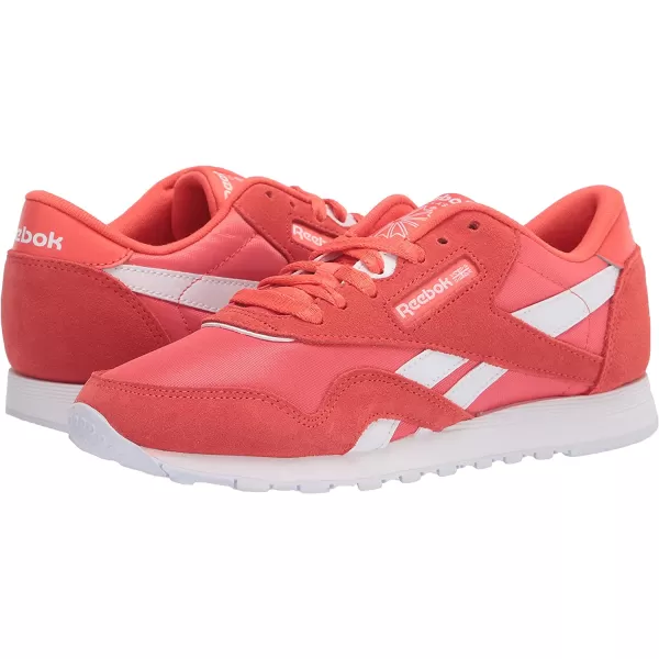 imageReebok Womens Classic Nylon Casual Shoes in Semi Orange Flare and White