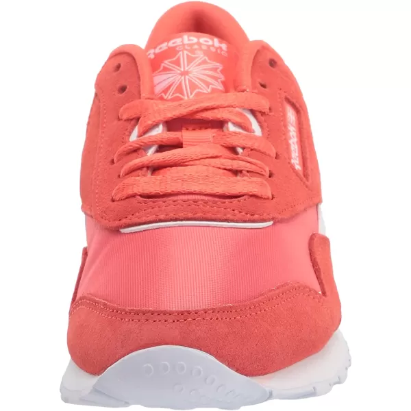 imageReebok Womens Classic Nylon Casual Shoes in Semi Orange Flare and White
