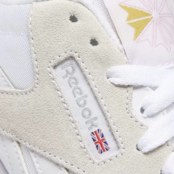 imageReebok Womens Classic Nylon Casual Shoes in White and Light Grey