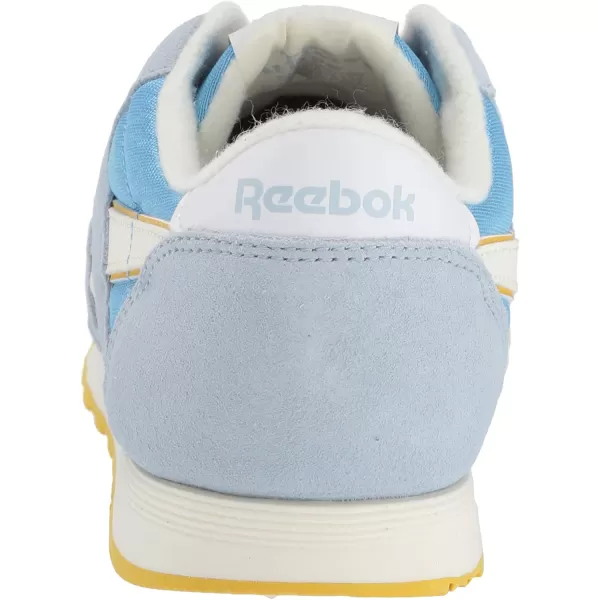 imageReebok Womens Classic Nylon SneakerArchivegable GreySky BlueUrban YellowWht