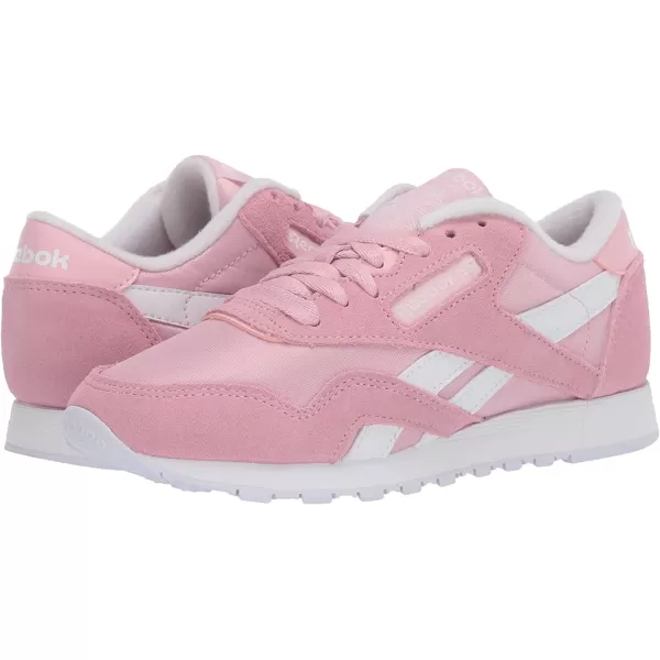 imageReebok Womens Classic Nylon SneakerClassic PinkWhiteWhite