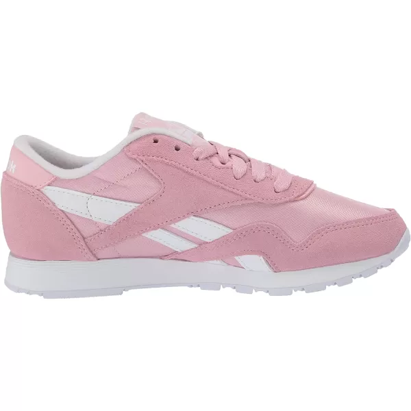 imageReebok Womens Classic Nylon SneakerClassic PinkWhiteWhite