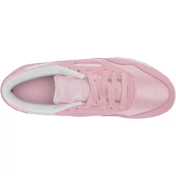 imageReebok Womens Classic Nylon SneakerClassic PinkWhiteWhite