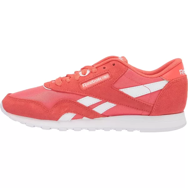 imageReebok Womens Classic Nylon SneakerSemi Orange FlareWhiteSemi Orange Flare